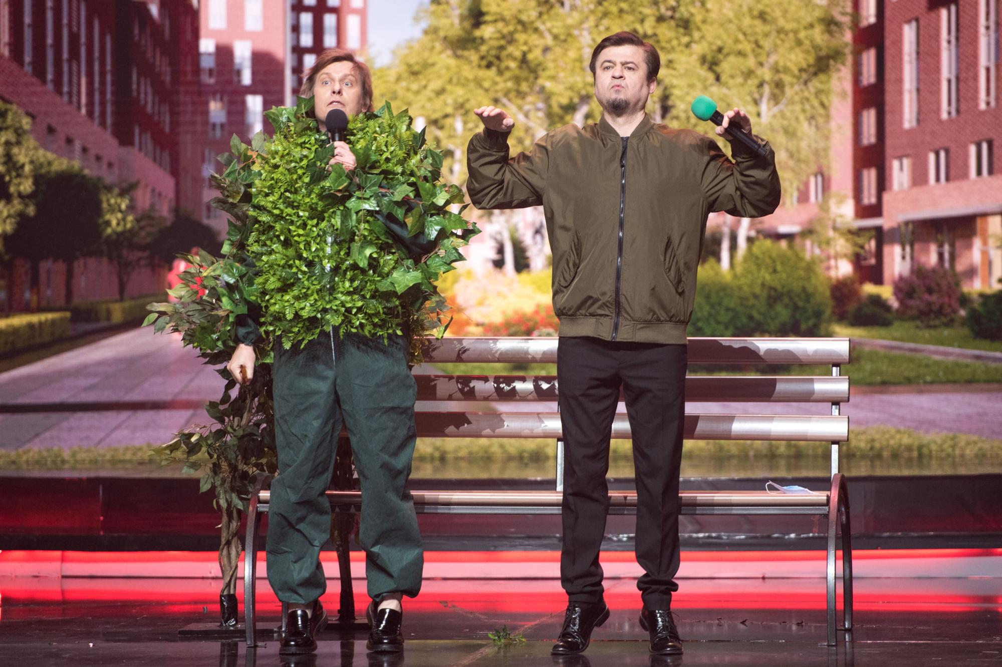 Сильно беременная Тарабарова и Тищенко на карантине: "Квартал 95" удивил украинцев